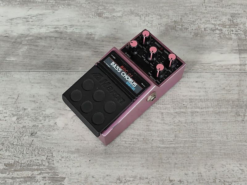 Maxon BDC-01 Bass Chorus 1980s Pink Vintage Made in Japan