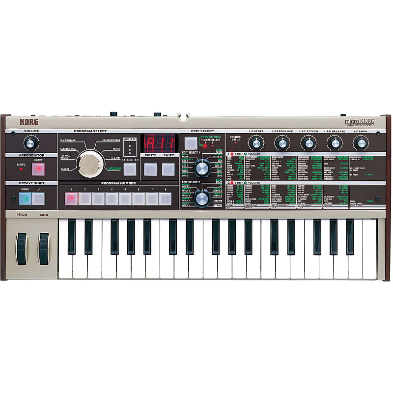 Korg MicroKORG 37-Key Synthesizer/Vocoder 2002 - 2024 - Silver image 1
