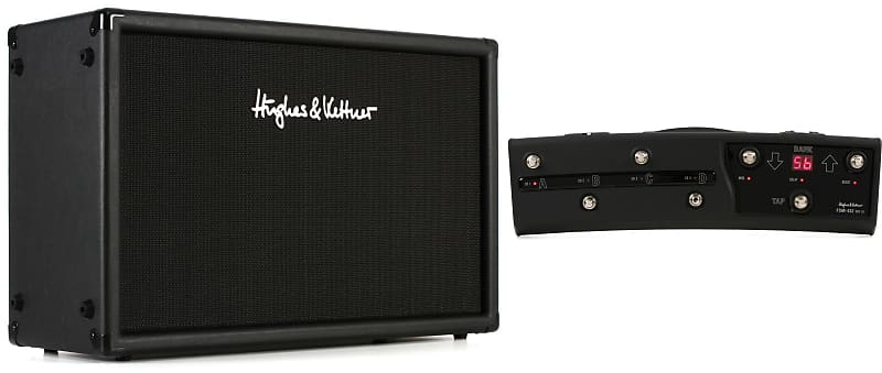 Hughes & Kettner TubeMeister 212 120-watt 2x12 inch Extension Cabinet  Bundle with Hughes & Kettner FSM432 MKIII MIDI Footswitch for TubeMeister Amps image 1