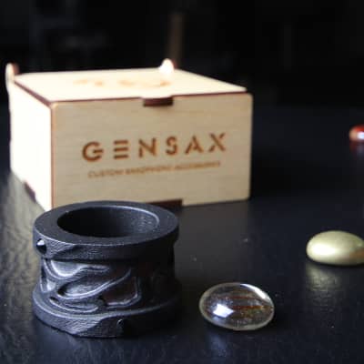 Gen Sax  Integrity - Alto Sax Metal Ring Ligature  2020 Black Matte image 3