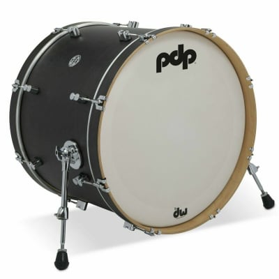 PDP Concept Classic Maple Bass Drum, 14x20, Ebony / Ebony Hoops PDCC1420KKEE image 1
