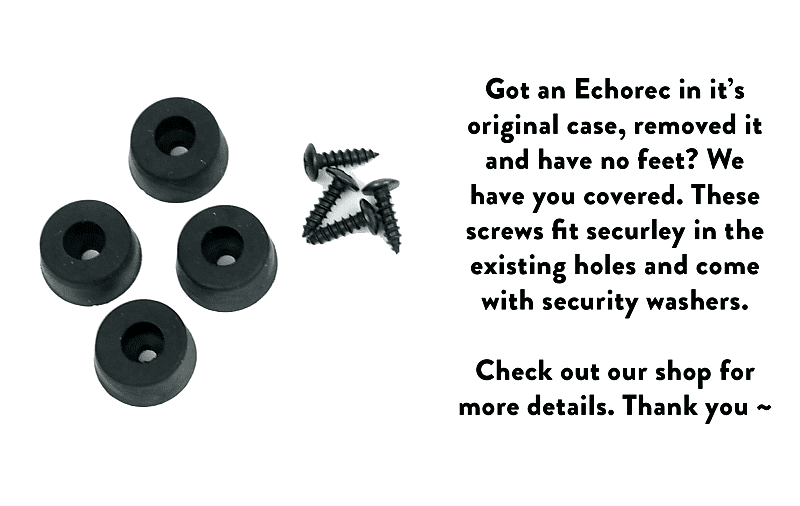 Binson Echorec 2T7E 1960's Replacement rubber feet for restoration projects and refurb image 1