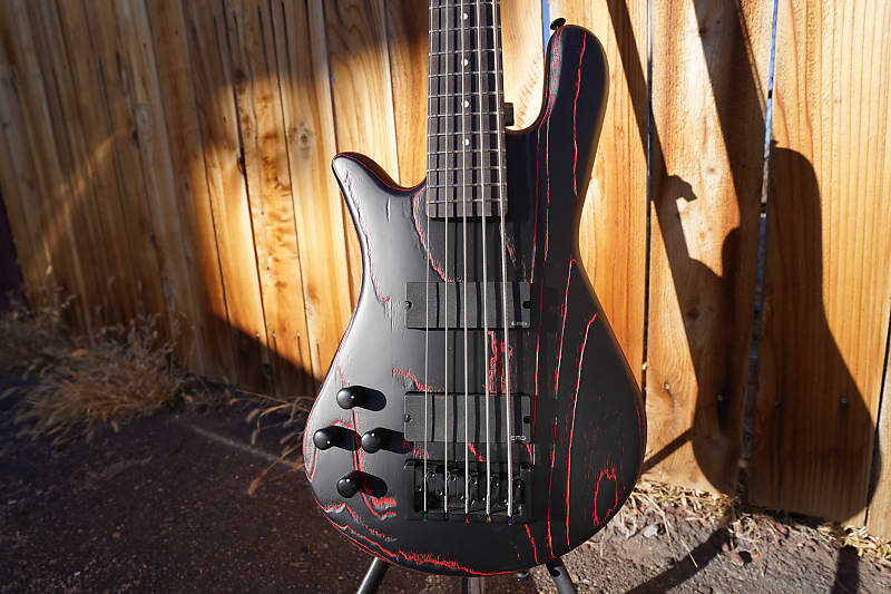 Spector NS Pulse-5 Cinder Red Left Handed 5-String Electric Bass Guitar w/ Gig Bag image 1