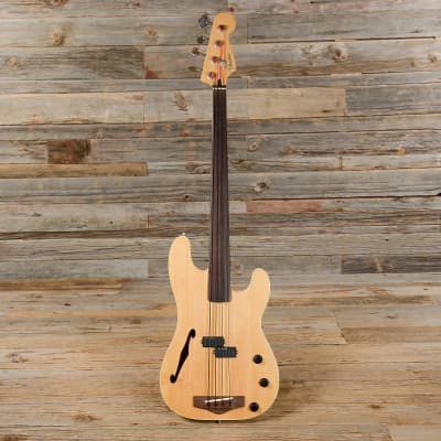 Fender PBAC-100 FL Electric-Acoustic Fretless Precision Bass MIJ