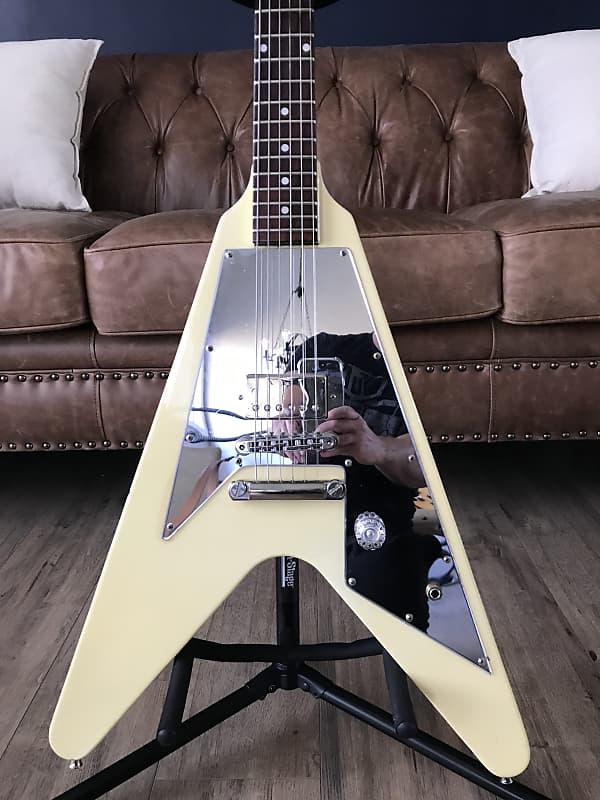 Greco PS-800 Paul Stanley Flying V 1982 White Ultra RARE