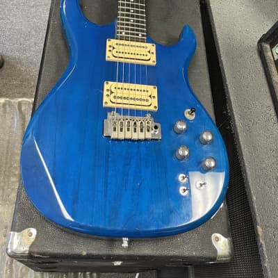 1994 Made In USA Carvin DC127 Blue Factory Neck-Thru Factory C-22 Pickups for sale