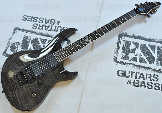 ESP Japan Custom Shop Horizon 3 Guitar in See Thru Black