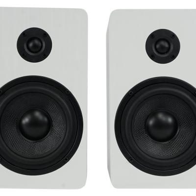 Rockville BluTube Amplifier Home Receiver+5.25" White Bookshelf Speakers+8" Sub image 5