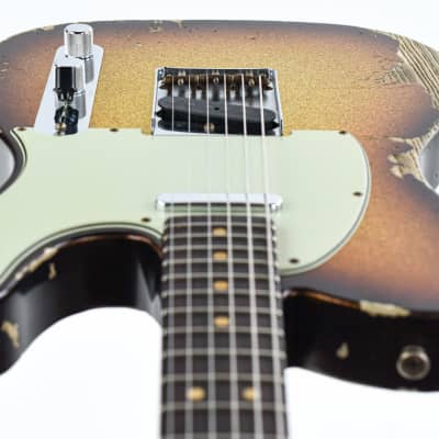 Fender Custom Shop 63 Tele Super Faded Aged 3 Tone Sparkle Heavy Relic image 12