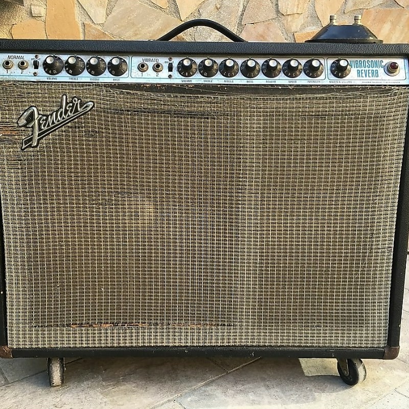 RIF 211 1973 Fender Vibrosonic Reverb Silverface Vintage
