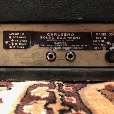 Vintage 1960s Carlsbro CS100 PA Reverb Guitar Valve Amplifier Rare Transformers image 11