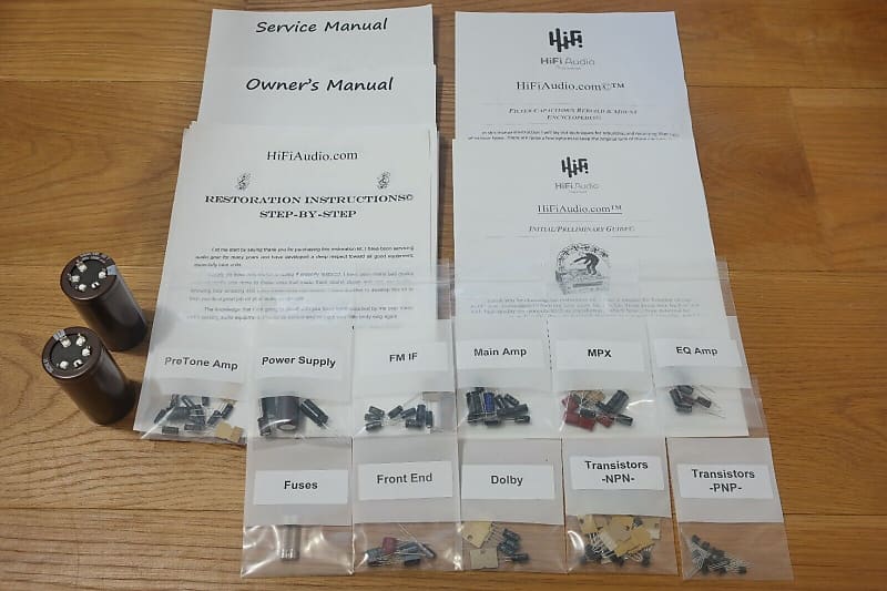 Marantz 2230B restoration kit filter capacitor repair rebuild fix  			