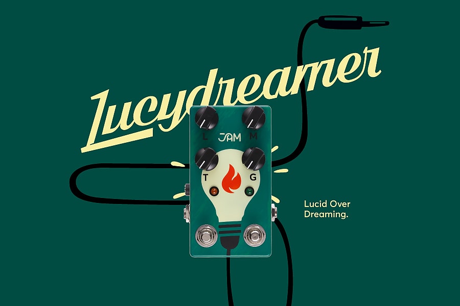 JAM Pedals Lucydreamer Overdrive Dry-Wet Mix and High Gain Stage Effects Pedal