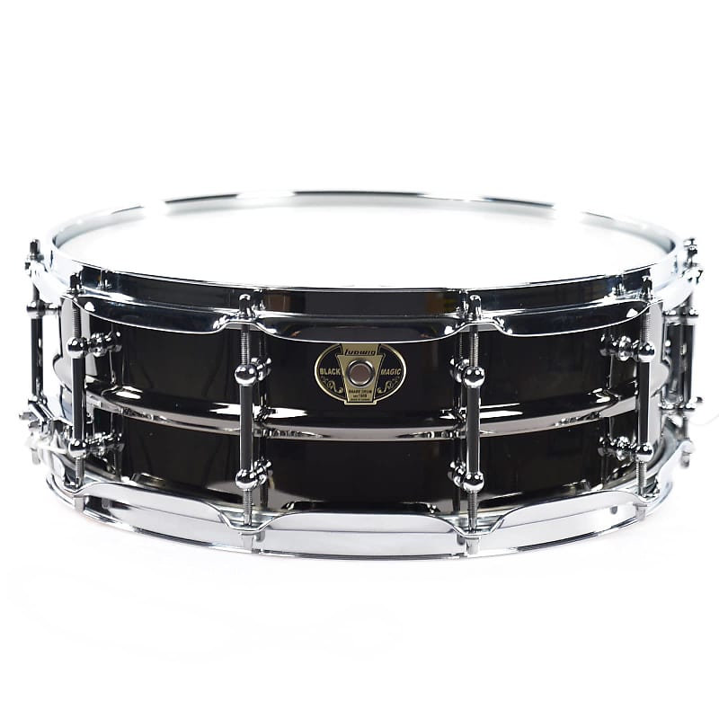 Immagine Ludwig LW5514C Black Magic 5.5x14" Brass Snare Drum with Chrome Hardware - 2