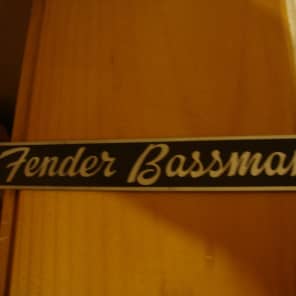 1959 Fender Narrow Panel Tweed Bassman Amp Logo Model 5E6 Original Removed From Amp 35 Years Ago image 1