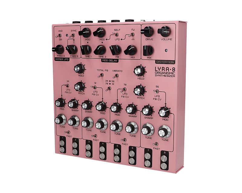 Soma Laboratory Lyra-8 Organismic Synthesizer - Pink image 1