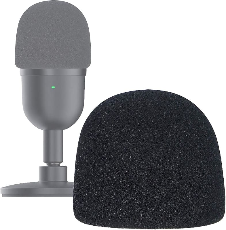 Seiren Mini Pop Filter Foam Cover Professional Mic Reverb