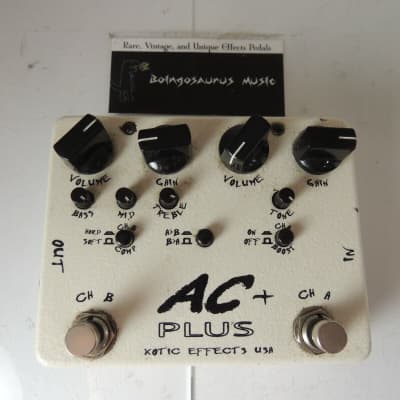 Xotic AC PLUS 2 Channel Overdrive/Boost Booster Effects Pedal Free USA Shipping for sale