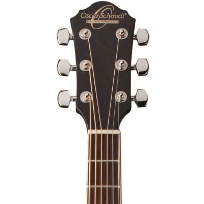 Oscar Schmidt OG1B 3/4 Size Dreadnought Acoustic Guitar, Black image 3