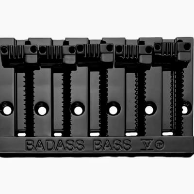 Black Badass V ™ Bass Bridge for 5-string Fender P/Jazz Bass® BB-3345-003 for sale