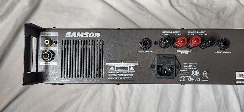 Samson Servo 300 2 Channel Stereo Power Amplifier 2014 Black
