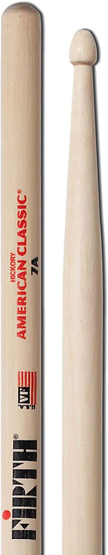 Vic Firth American Classic 7A Drum Sticks - 6 Pair - Authorized Dealer image 1