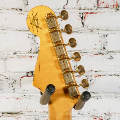USED Fender - Custom Shop Limited Edition - '55 Bone Tone - Stratocaster Electric Guitar - Aged HLE Gold - w/ Hardshell Case - x0346 image 6
