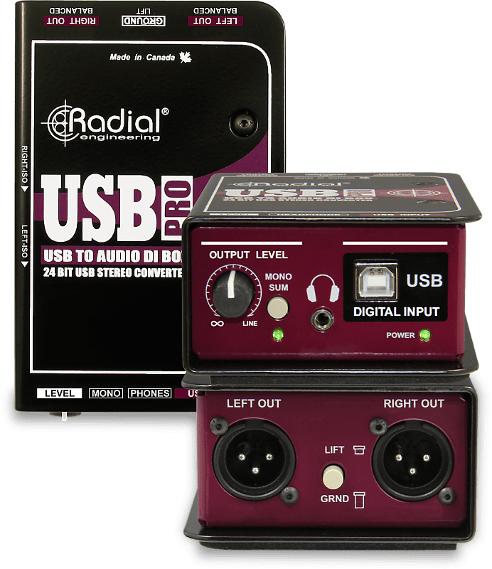 Radial USB-Pro Stereo Laptop DI Box image 1