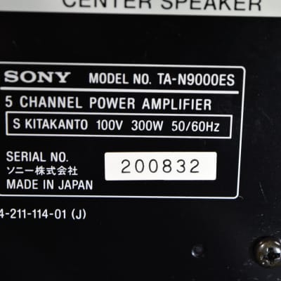 Sony TA-N9000ES 5-Channel Power Amplifier in Very Good Condition image 20