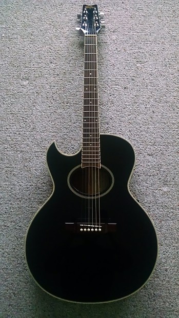 Washburn EA20 Festival Series 1992 Black Cream binding