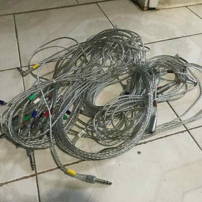 16pc Roland TD-20 OEM LABELED CLEAR - MDS 25 30 50 1/4" Cables Electronic Drums