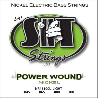 SIT Strings Power Wound Electric Bass Strings, Light 45-100