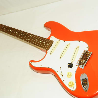 Fender Japan Stratocaster For Left-handed P serial Electric Guitar  Orange Ref No.5367 for sale