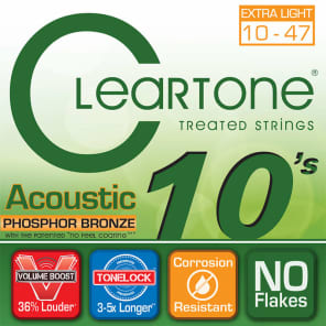 Cleartone Extra-Light Coated Acoustic Strings