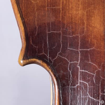 Anonymous German Violin - Possible Widhalm School - 19th Century - LOB: 358 mm - w/ Neck Graft image 11
