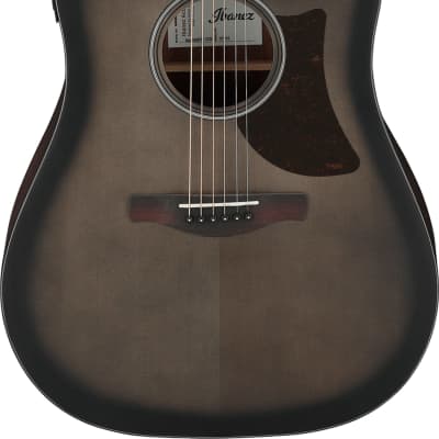 Ibanez AAD50CE Grand Dreadnought Acoustic-Electric Guitar, Trans Charcoal Burst image 2