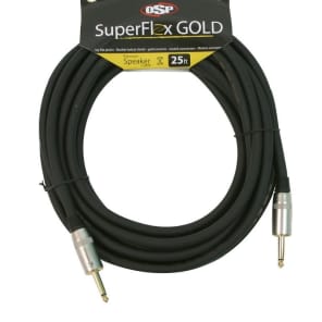 SuperFlex GOLD SFS-25QQ-SD 16-Gauge 1/4" Speaker Cable - 25'