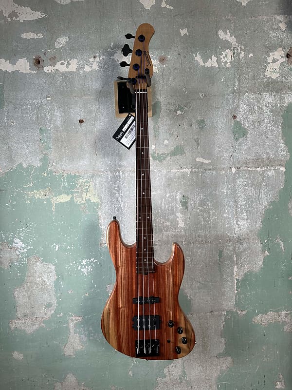 Mint Sadowsky MetroLine Limited Edition Masterbuilt M/J Bass 2024 - Marbled Padouk top with Okoume body image 1