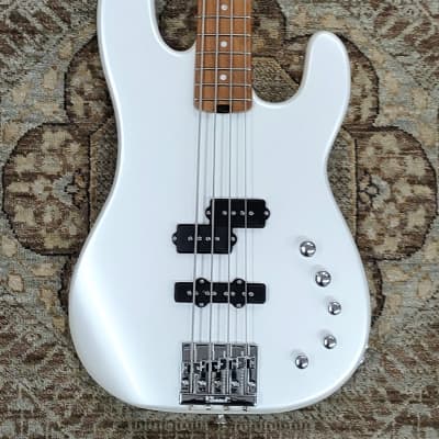 Charvel Pro-Mod San Dimas PJ IV Bass in Platinum Pearl w/ Free Pro Setup #4269 for sale