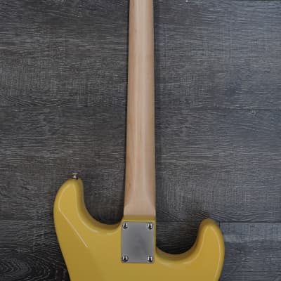AIO S4 Left-Handed Electric Guitar - Buttercream (Mint Pickguard) image 10