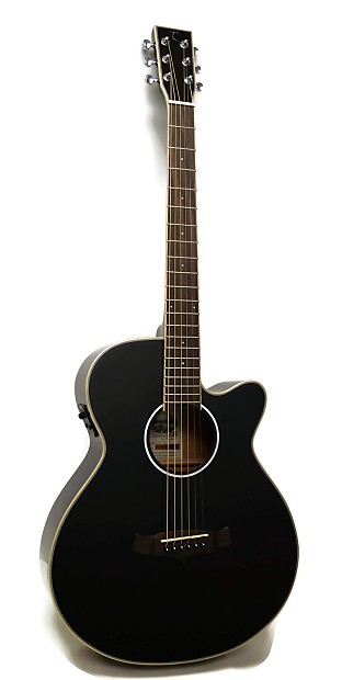 Tanglewood Evolution IV TSF CE BK Super Folk Cutaway Acoustic