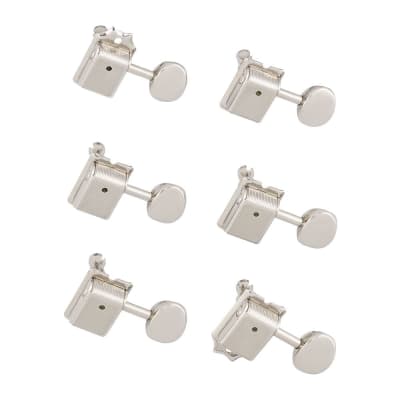 Fender American Vintage Stratocaster/Telecaster Tuners 6 In-Line Right Handed (Nickel) image 4