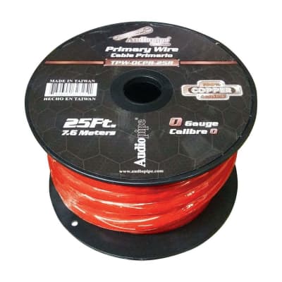 American Bass Ab5145red 50 ft. Red 1/0 Gauge Power Wire