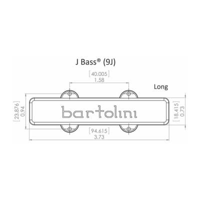 BARTOLINI 9S-L 4 string Jazz Bass Bridge Pickup image 3