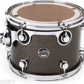 DW Performance Series Mounted Tom - 9 x 12 inch - Pewter Sparkle FinishPly image 2
