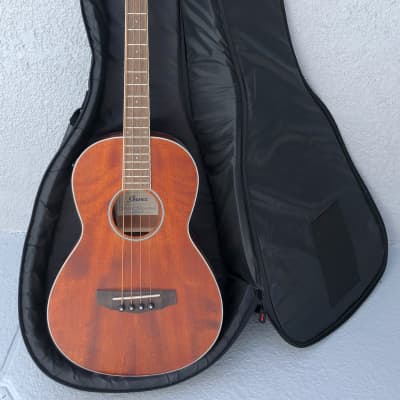Ibanez PNB14E-OPN Acoustic/Electric Bass Guitar with Gator Case image 7