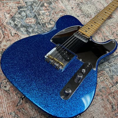 Fender J Mascis Signature Telecaster Bottle Rocket Blue Flake W/ Gigbag image 3