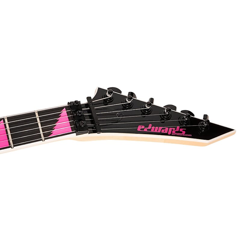 ギター Edwards E-Al-166 Alexi Pink Sawtooth Edwards Electric Guitar E-al-166 Alexi Laiho Signature Pink
