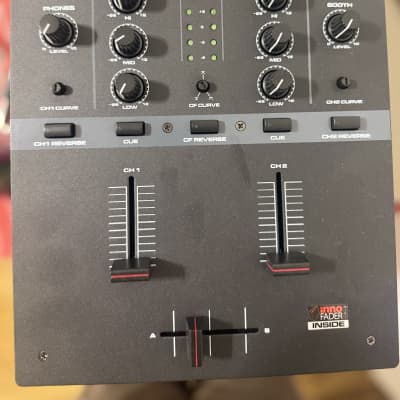DJ Tech DIF-2S 2 Channel Full Featured Scratch Mixer Gray