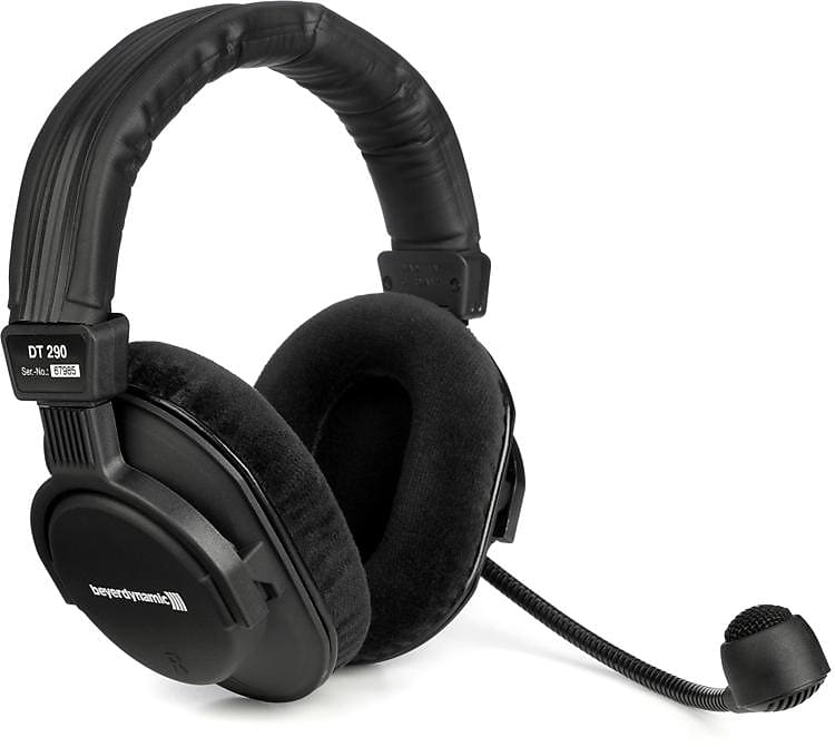 Beyerdynamic DT 290 MKII 200/250 Double-ear Broadcast Headset with Microphone - Black  			